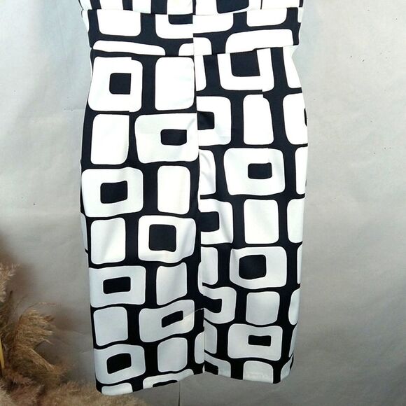 XOXO bold black and white party dress size 11 - Picture 8 of 11